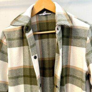 BB Dakota Eldridge Bridge sage flannel shacket